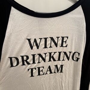 Triumph Black and White Wine Drinking Team Top